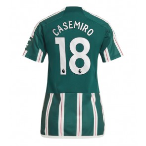 Manchester United Casemiro #18 Replika Udebanetrøje Dame 2023-24 Kortærmet